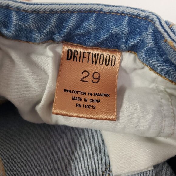 Driftwood Charlee Wide Leg Button Fly Jeans Size 29 - Picture 6 of 12